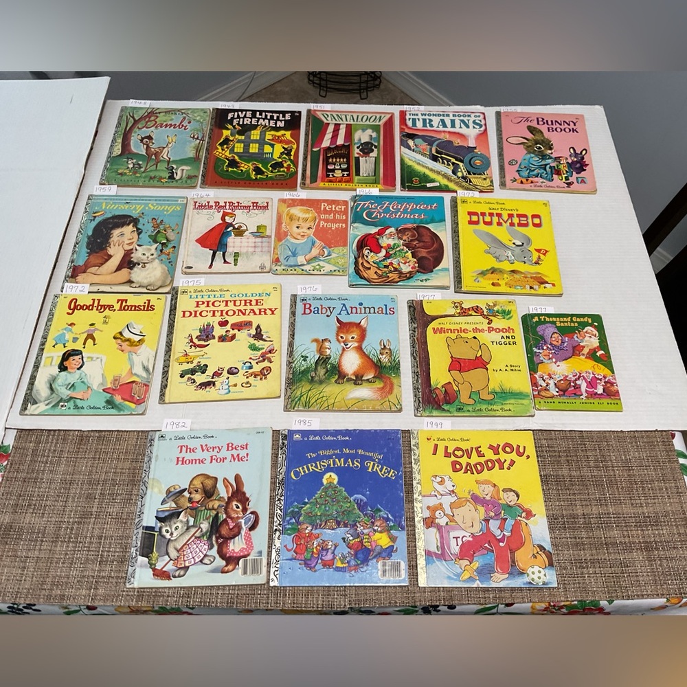 Vintage Little Golden Book lot of 13 plus 5 assorted